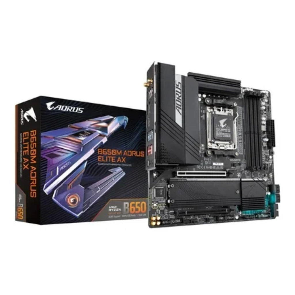 GIGABYTE B650M AORUS ELITE AX AM5 LGA 1718 AMD B650 M-ATX Motherboard