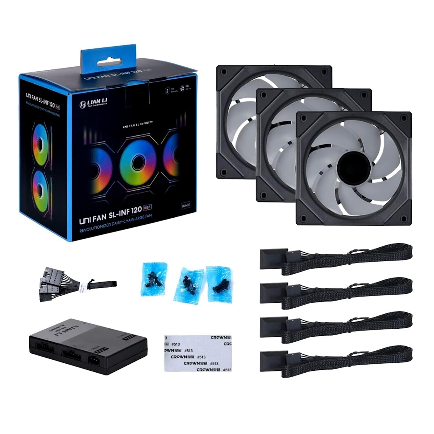 LIAN LI UNI Fan SL-Infinity 120mm Triple Back ARGB Fan (UF-SLIN120-3B)