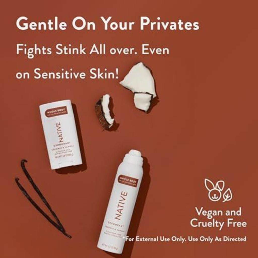 Native Aluminum-Free Whole Body Deodorant Stick - Coconut & Vanilla, 2.3 oz.