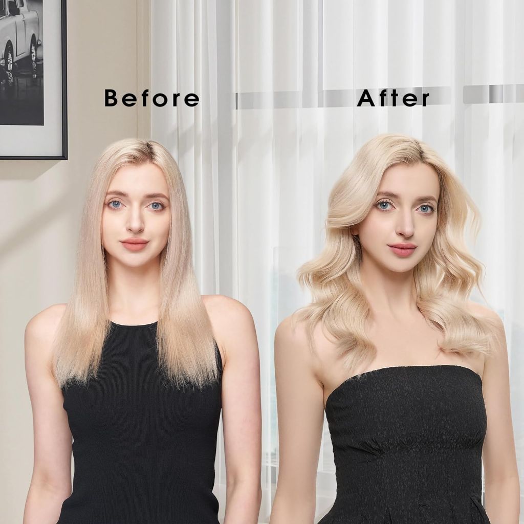 VAGARY Infrared Curling Iron, Temp Control, Instant Heating, 1.5"Barrel