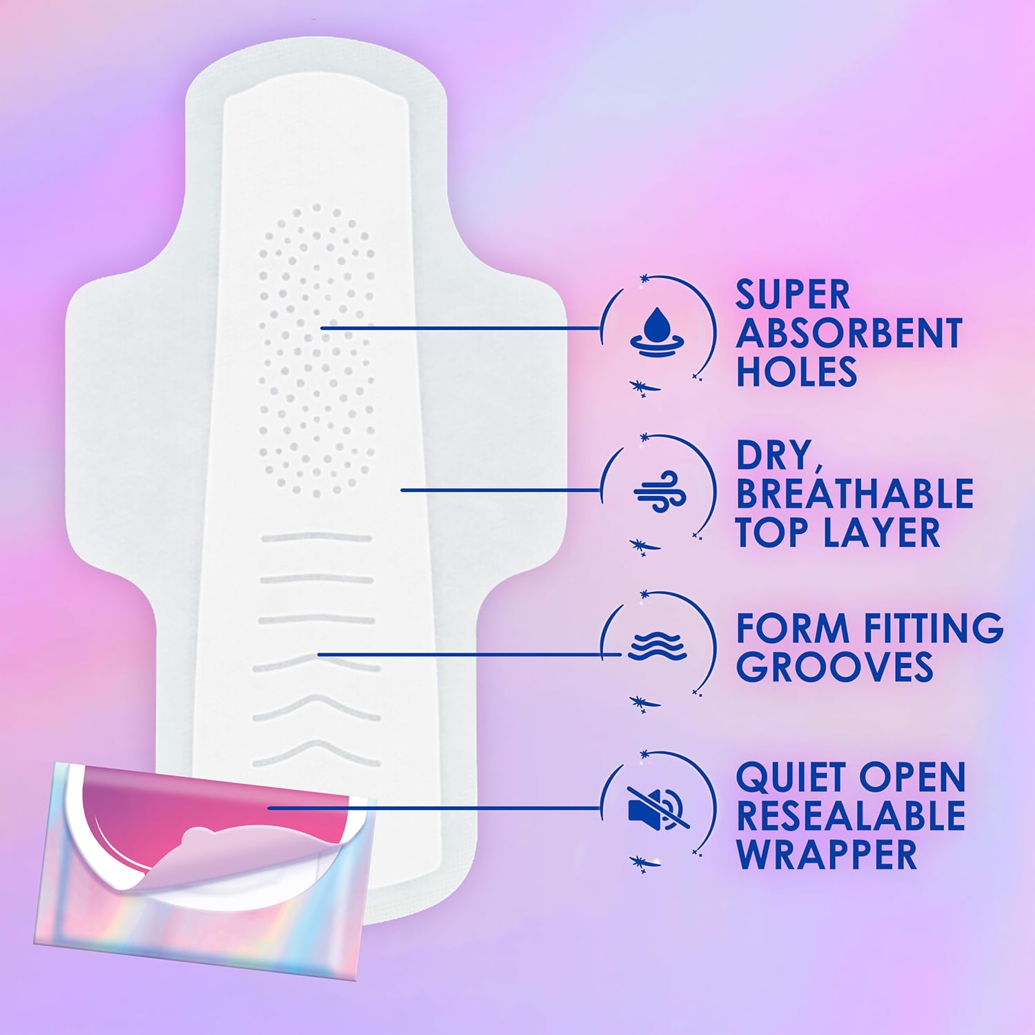 Always Pocket Flexfoam Full Size Pad (Unscented) Size 2 - Heavy - 60ct