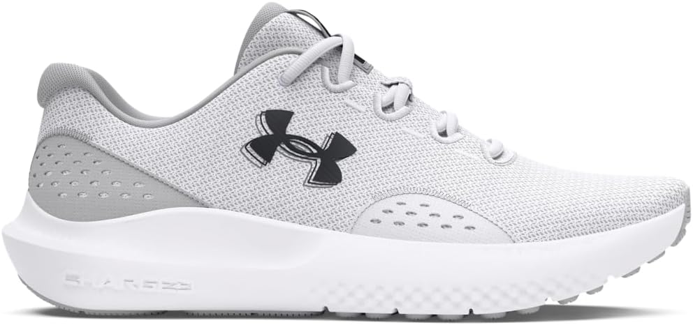 Under Armour Men's Charged Surge 4 Running Shoes - White/Halo Gray, Size 10