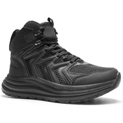 OrthoComfoot Men's Orthopedic Mid Trekking Hiking Boots - Black, Size 12