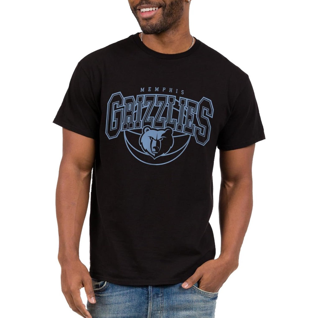 Junk Food NBA Officially Licensed Memphis Grizzlies Adult Short Sleeve T-Shirt - Black, Size L