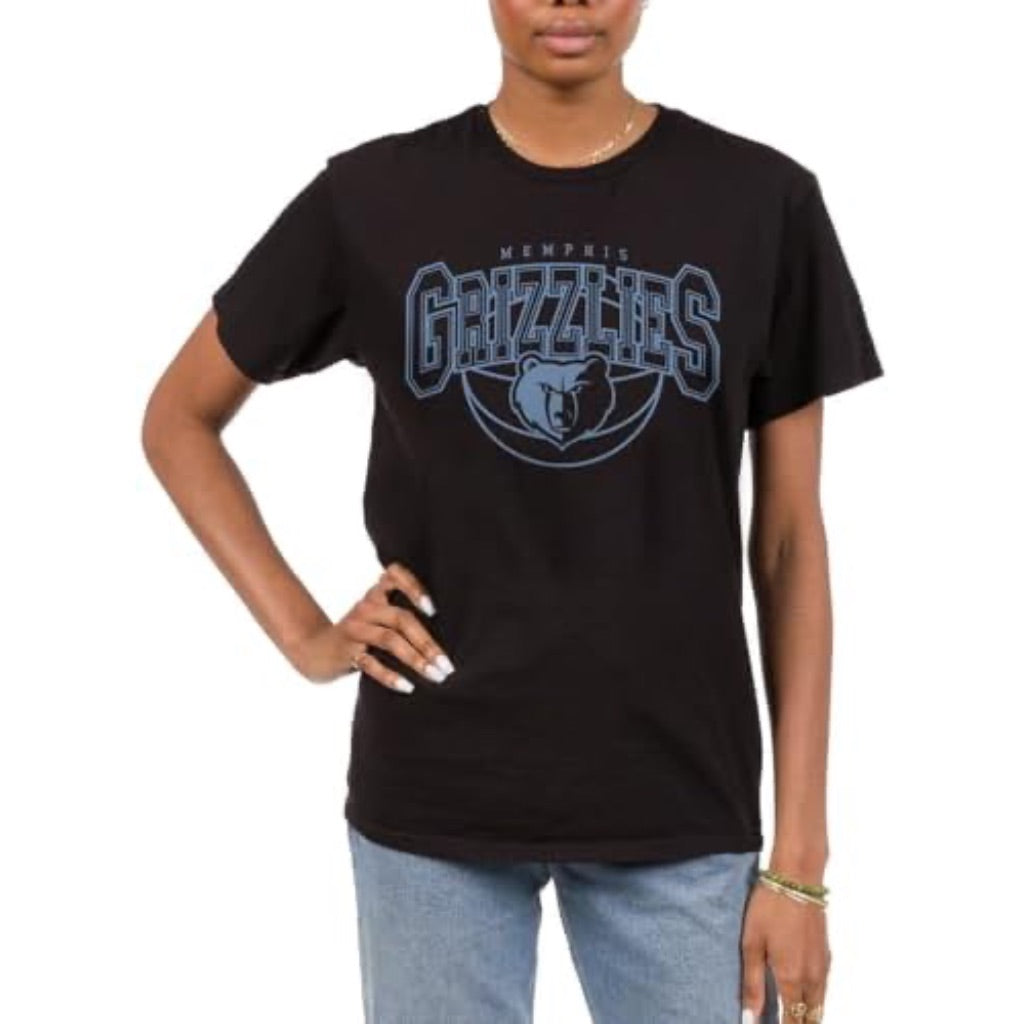 Junk Food NBA Officially Licensed Memphis Grizzlies Adult Short Sleeve T-Shirt - Black, Size L