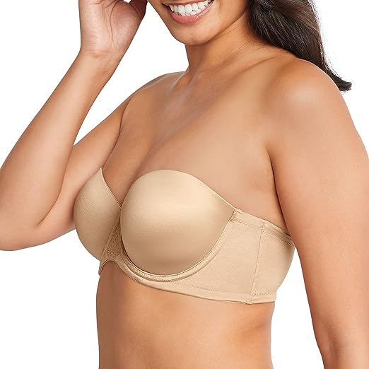 Bali One Smooth U Stay-in-Place Strapless Bra - Taupe, SIZE 40DD