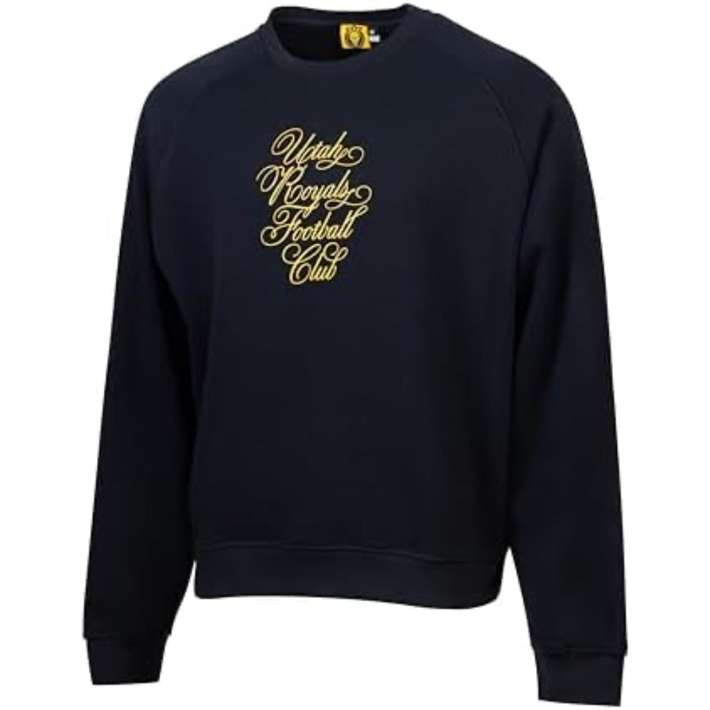 Been There Adult's Utah Royals Footbol Club Oversized Crewneck - Navy, XL