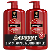 Old Spice Men's 2-in-1 Shampoo & Conditioner for All Hair Types - Swagger, 29 fl. oz. (2 Pack)