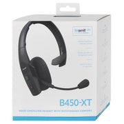 BlueParrott - B450-XT Wireless Bluetooth Mono Headset with 96% Noise-Cancelling Microphone and Padded Headband - Black