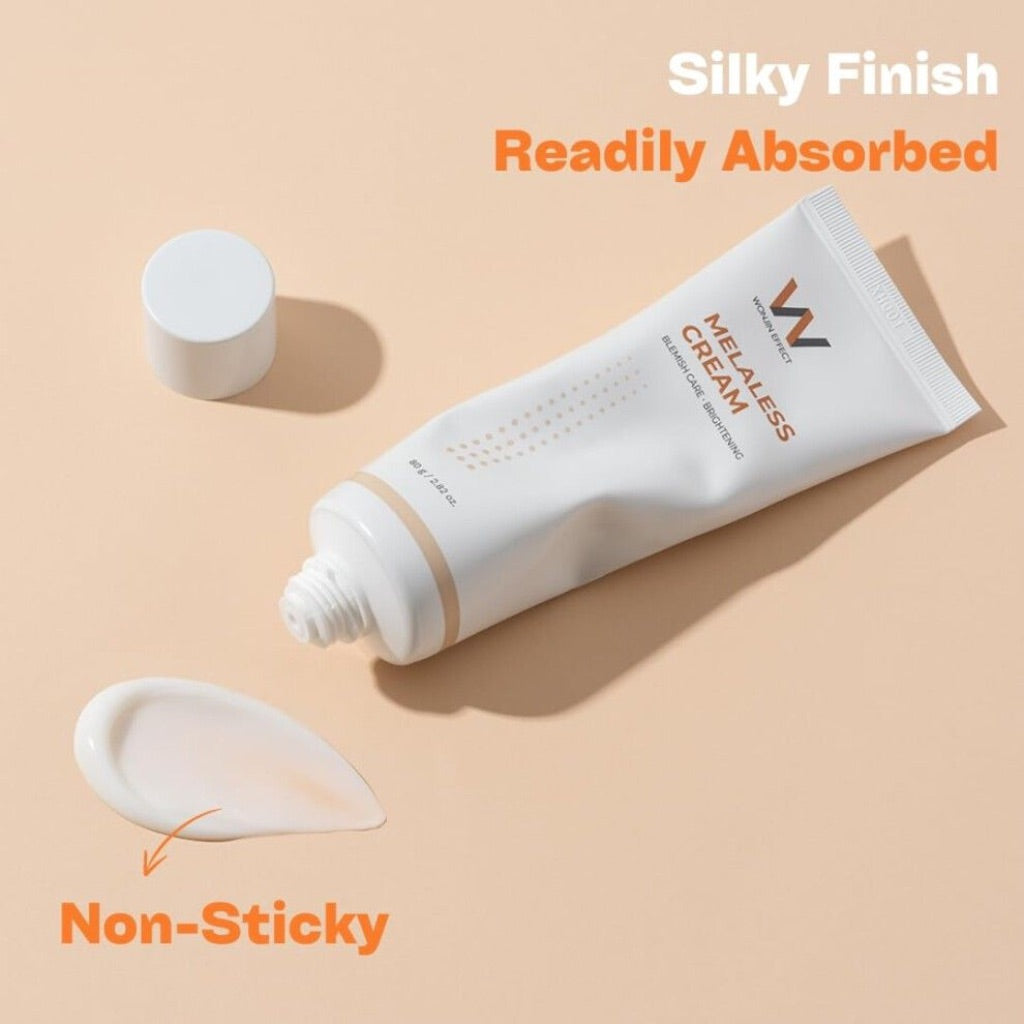 Wonjin Effect Melaless Cream Facial Moisturizer w/Niacinamide, Vitamin C, Glutathione - 2.8 fl. oz.