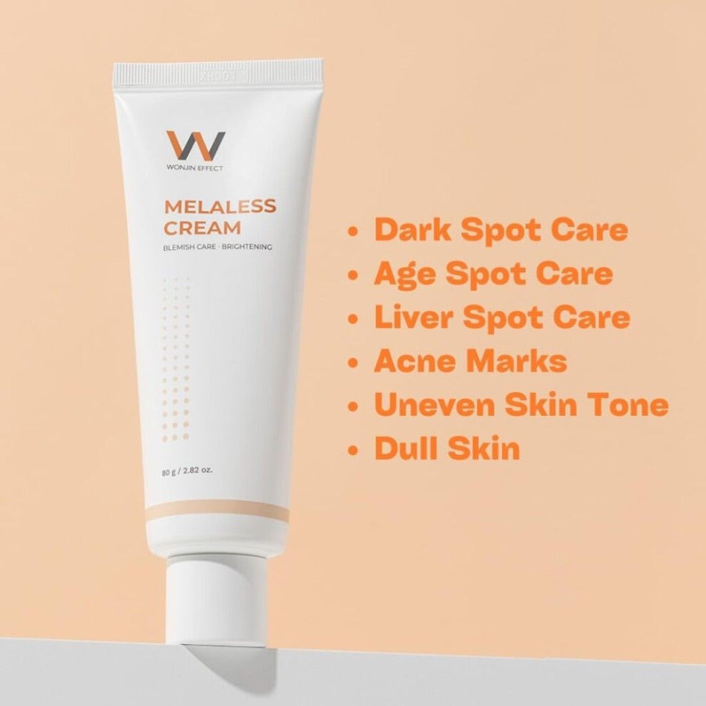 Wonjin Effect Melaless Cream Facial Moisturizer w/Niacinamide, Vitamin C, Glutathione - 2.8 fl. oz.