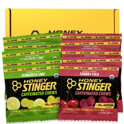 Honey Stinger Organic Caffeinated Energy Chew Variety Pack, Cherry Cola & Stingerita Lime, 12ct