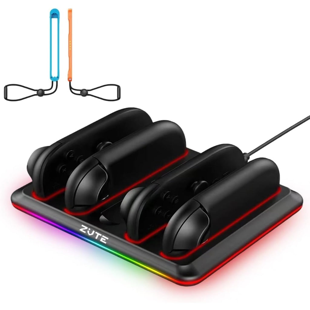Charging Dock for 2025 Nintendo Switch 2 JoyCon Controller, Fast Charging Station w/Magnetic & Weighted Base, LED Indicators