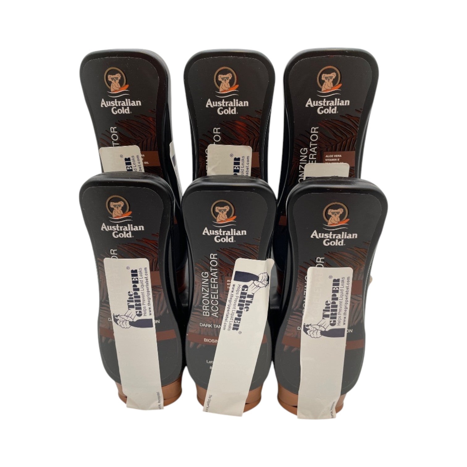 6 Pack Australian Gold Dark Tanning Accelerator Lotion with Instant Bronzer Australian Gold  8 fl oz - 6 Pack
