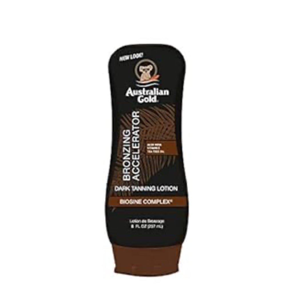 6 Pack Australian Gold Dark Tanning Accelerator Lotion with Instant Bronzer Australian Gold  8 fl oz - 6 Pack