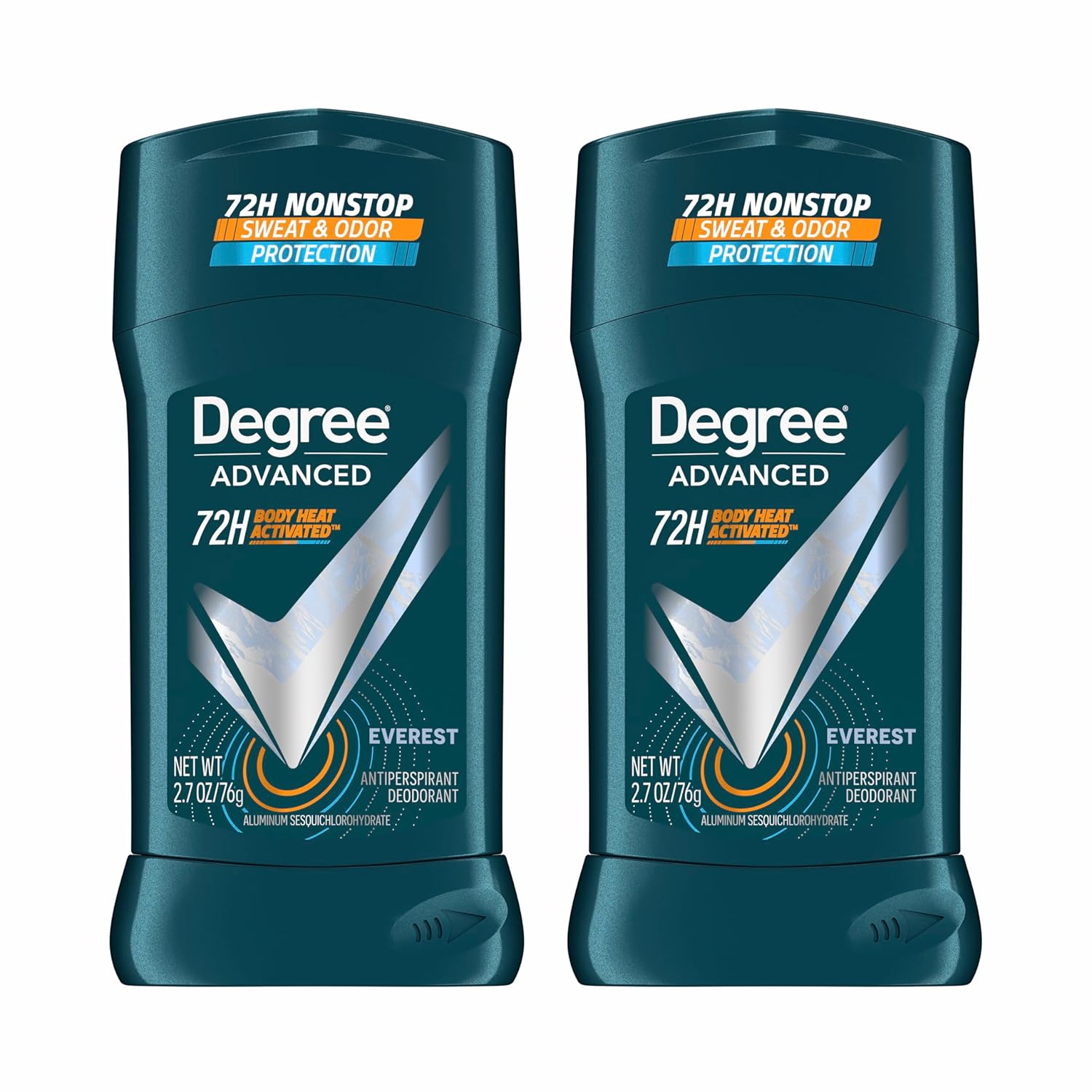 Degree Advanced Men's Long Lasting Antiperspirant Deodorant Stick - Everest, 2.7 oz (2 Pack)