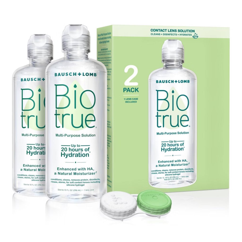 Bausch + Lomb BioTrue Contact Solution - 10 fl. oz. (2 Pack)