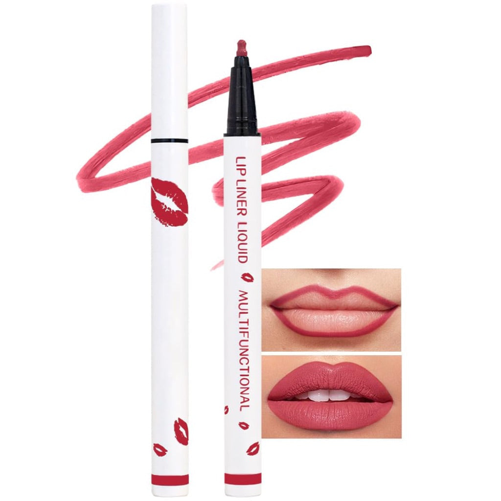 Cool Story 2-in-1 Matte Longwear Liquid Lip Liner - 04 Rose Pink
