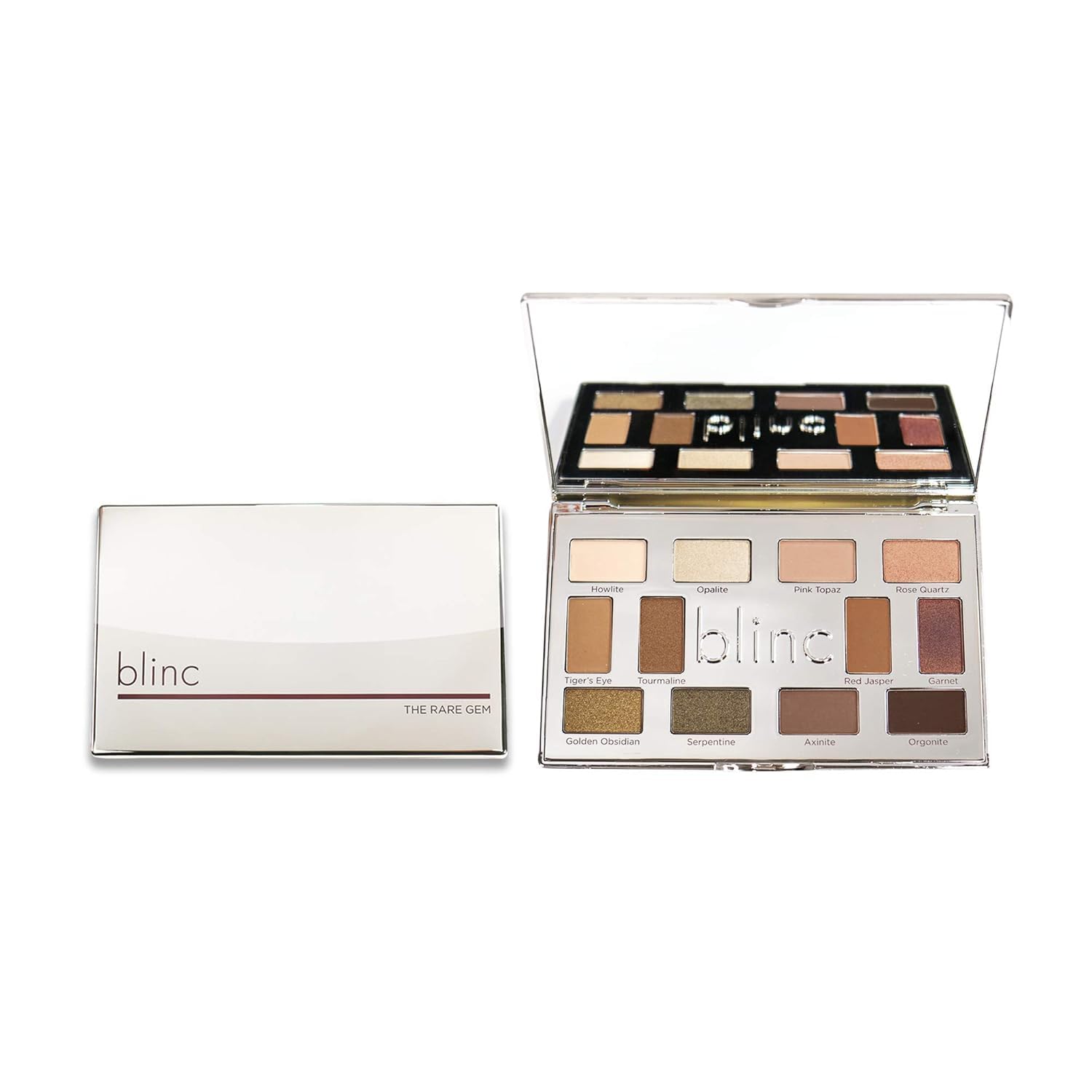 Blinc The Rare Gem Eyeshadow Palette: Matte, Shimmer, Metallic, 12 Colors