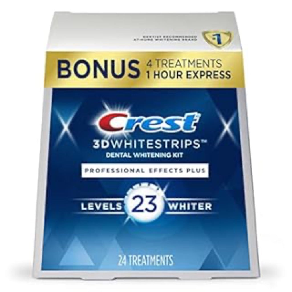 Crest 3D Whitestrips  Professional Effects Plus  Teeth Whitening Strip Kit  48 Strips (24 Count Pack)