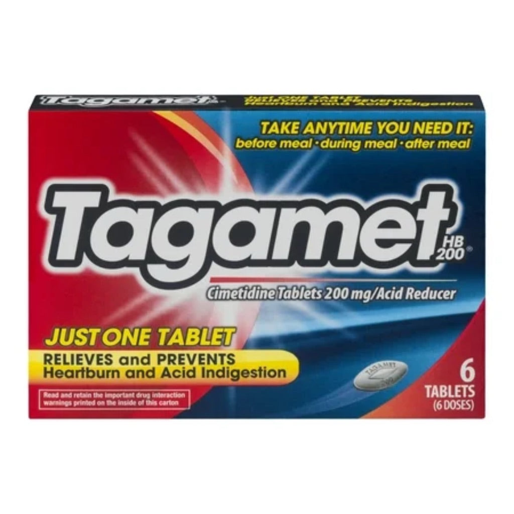 Tagamet HB 200 mg Cimetidine Acid Reducer and Heartburn Relief  6 Count