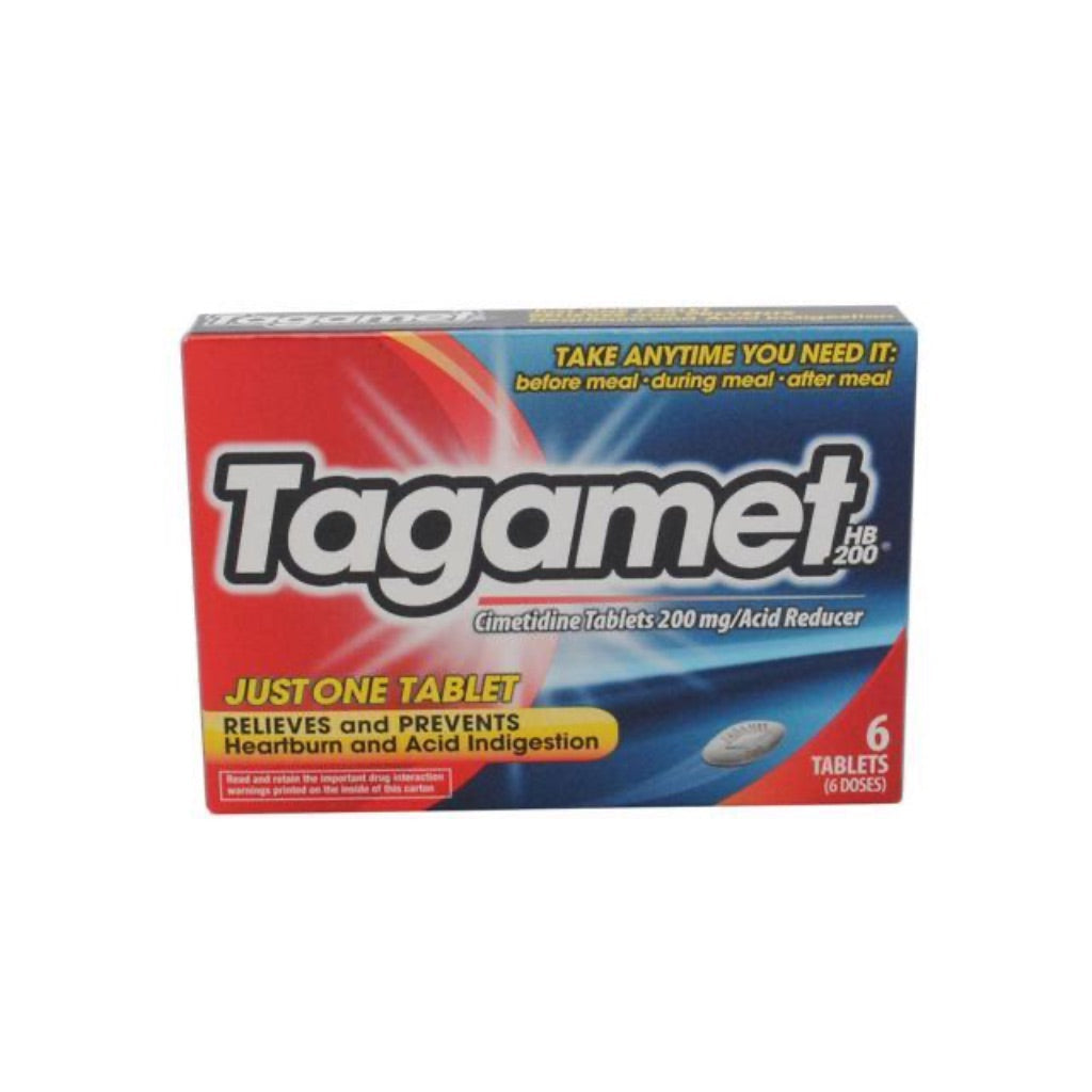 Tagamet HB 200 mg Cimetidine Acid Reducer and Heartburn Relief  6 Count