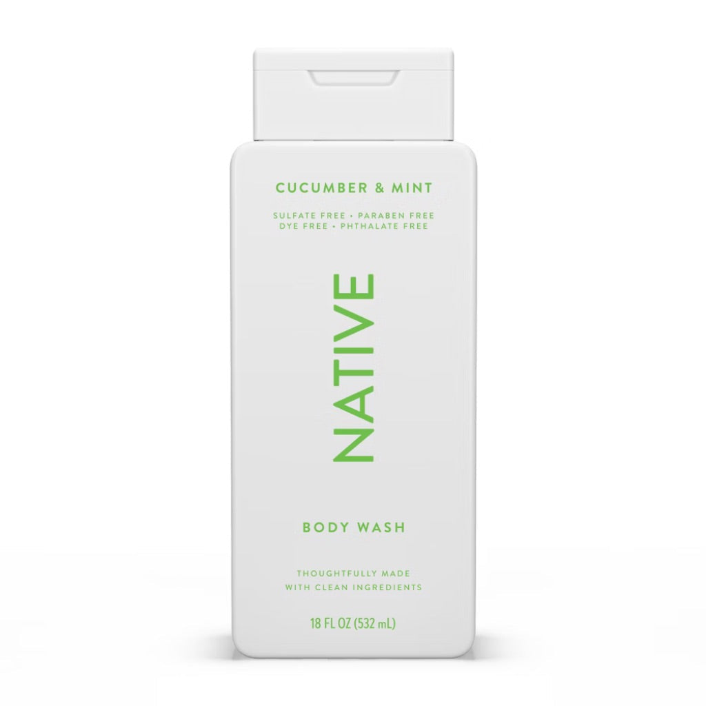 Native Body Wash - Cucumber & Mint, 18 fl. oz.