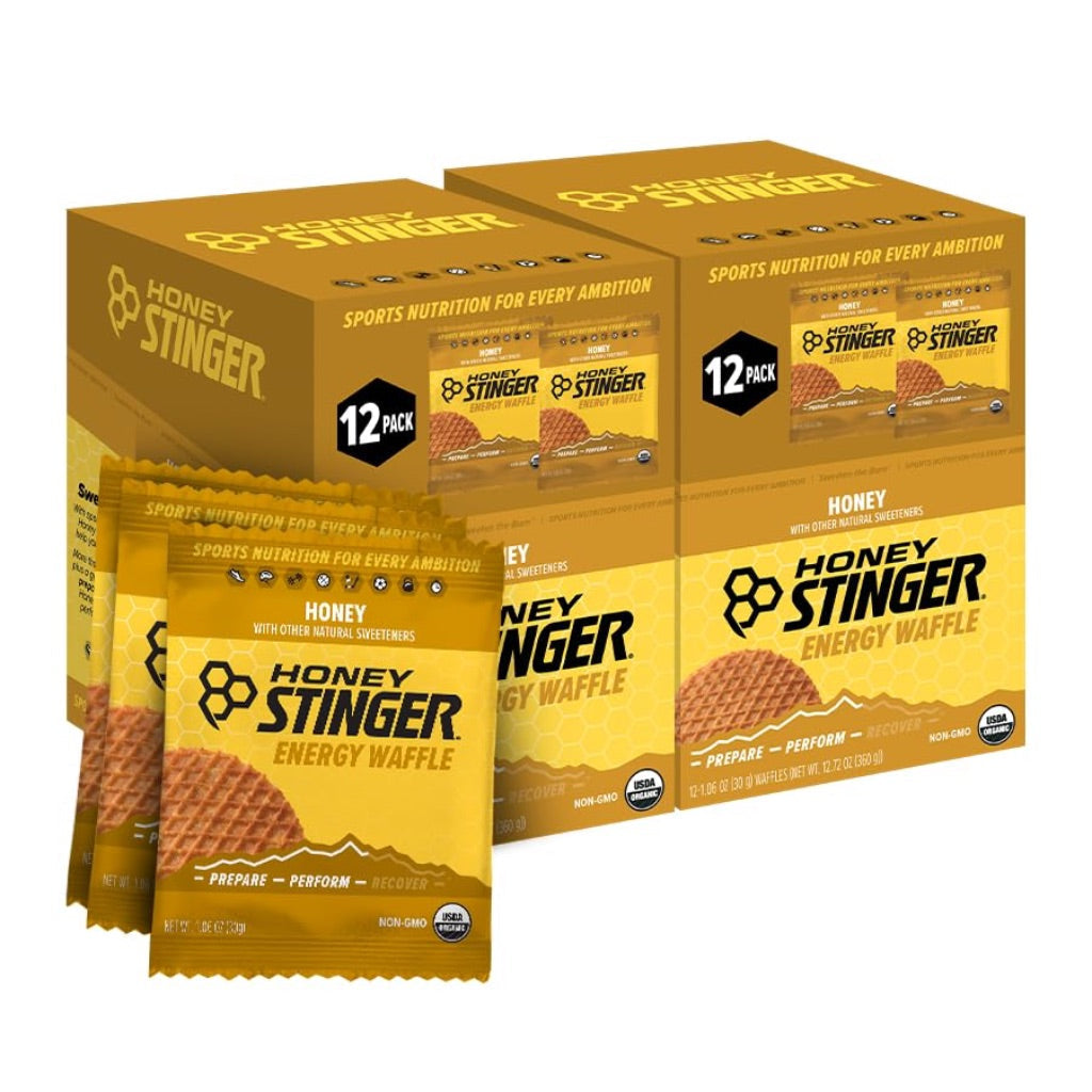 Honey Stinger Organic Energy Waffles, Honey, 1.06oz - 24ct