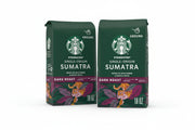 Starbucks Single-Origin Sumatra Ground Coffee Dark Roast, 18oz Bag (2 Pack)