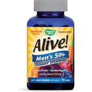 Natures Way Alive Men's 50+ Gummy Vitamins 75 Gummies