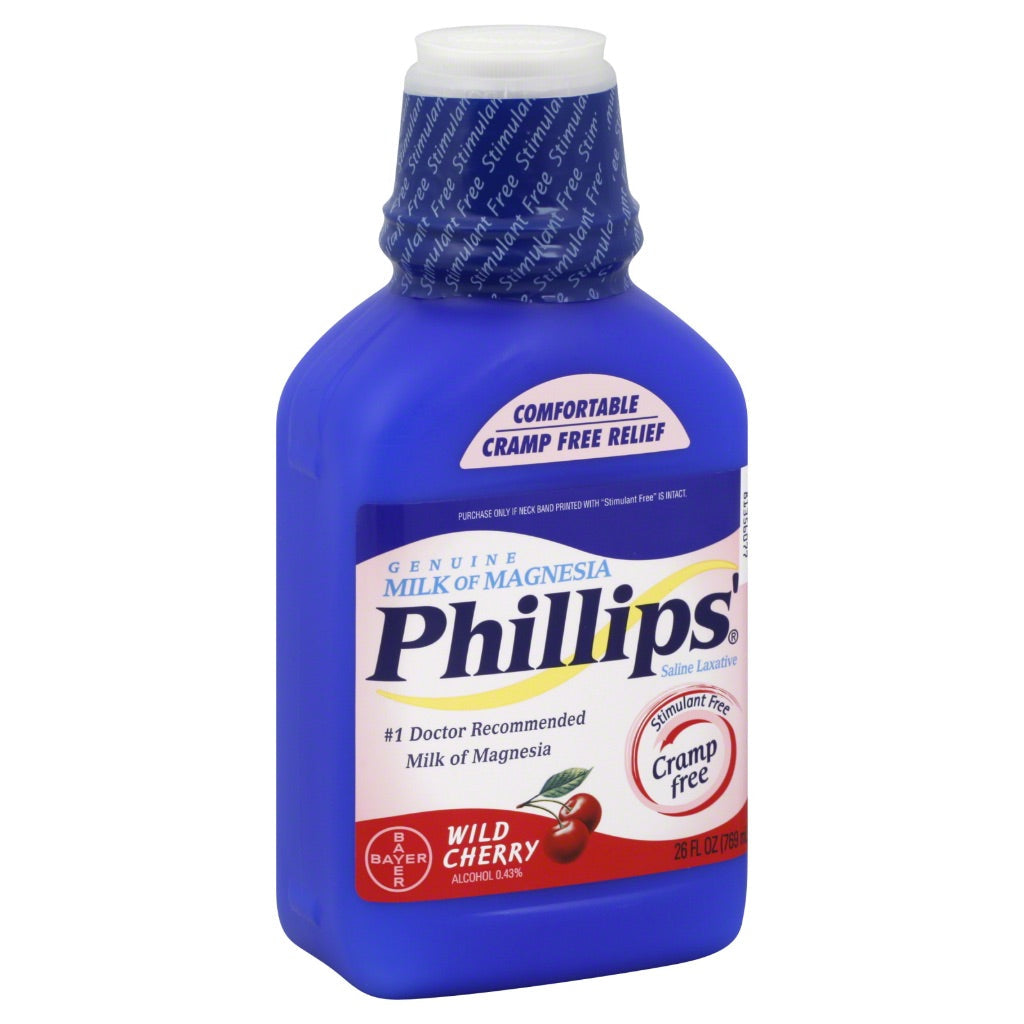 Phillips Milk Of Magnesia Liquid Magnesium Laxative - Wild Cherry, 26 fl. oz.