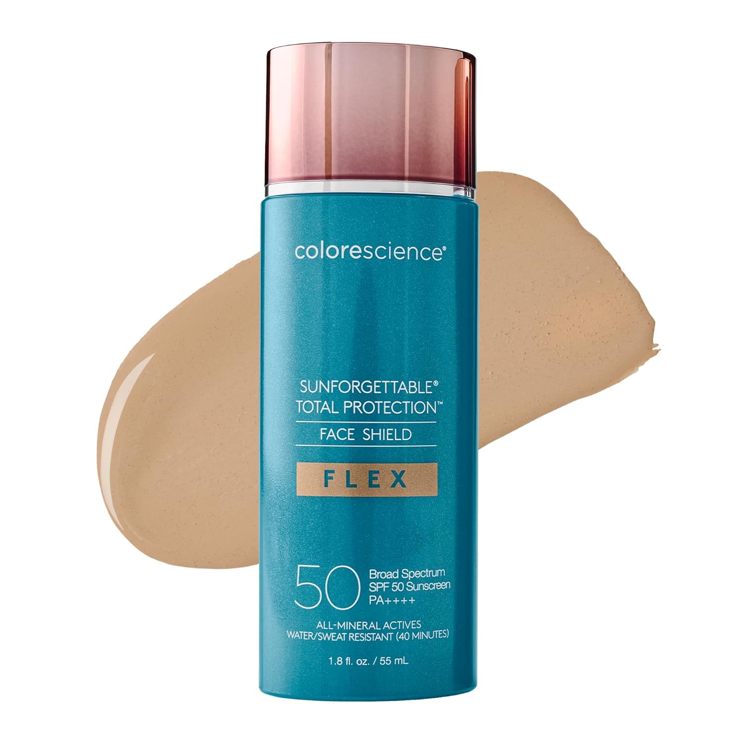 Colorescience Sunforgettable Total Protection Face Shield Flex Tinted Mineral Sunscreen, SPF 50 - Medium, 1.8 fl. oz.