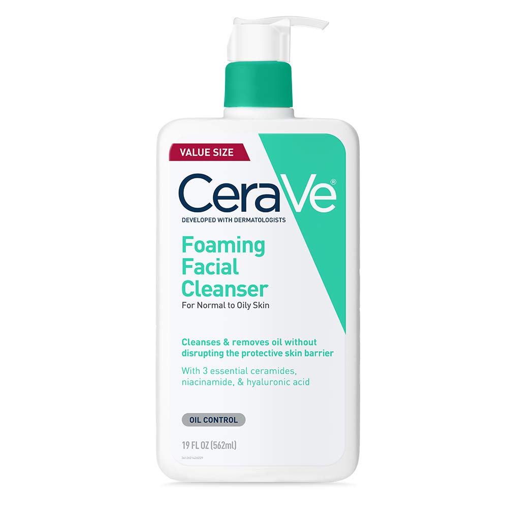 CeraVe Foaming Facial Cleanser for Normal to Dry Skin - Unscented, 19 fl. oz.