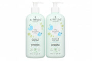 ATTITUDE Baby Leaves Science 2-in-1 Shampoo & Body Wash - Good Night, 16 fl. oz. (2 Pack)