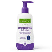 Medline Remedy Clinical Skin Moisturizing Lotion  Fragrance-Free  For All Skin Types  8 oz