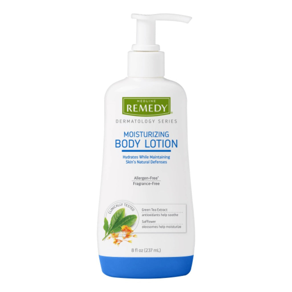 Medline Remedy Clinical Skin Moisturizing Lotion  Fragrance-Free  For All Skin Types  8 oz