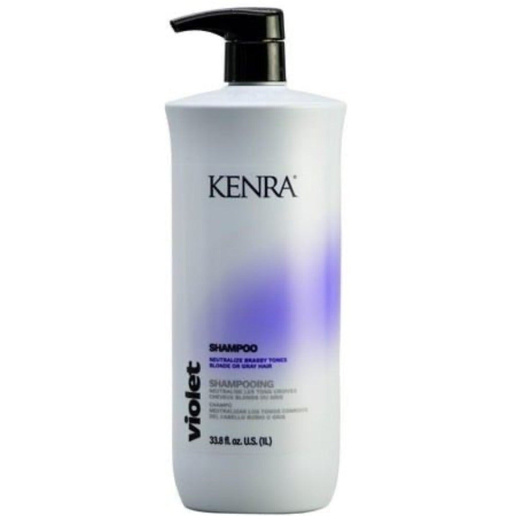 Kenra Violet Shampoo - Neutralizes Brassy Tones w/Purple Pigment + Deposit - 33.8 fl. oz.