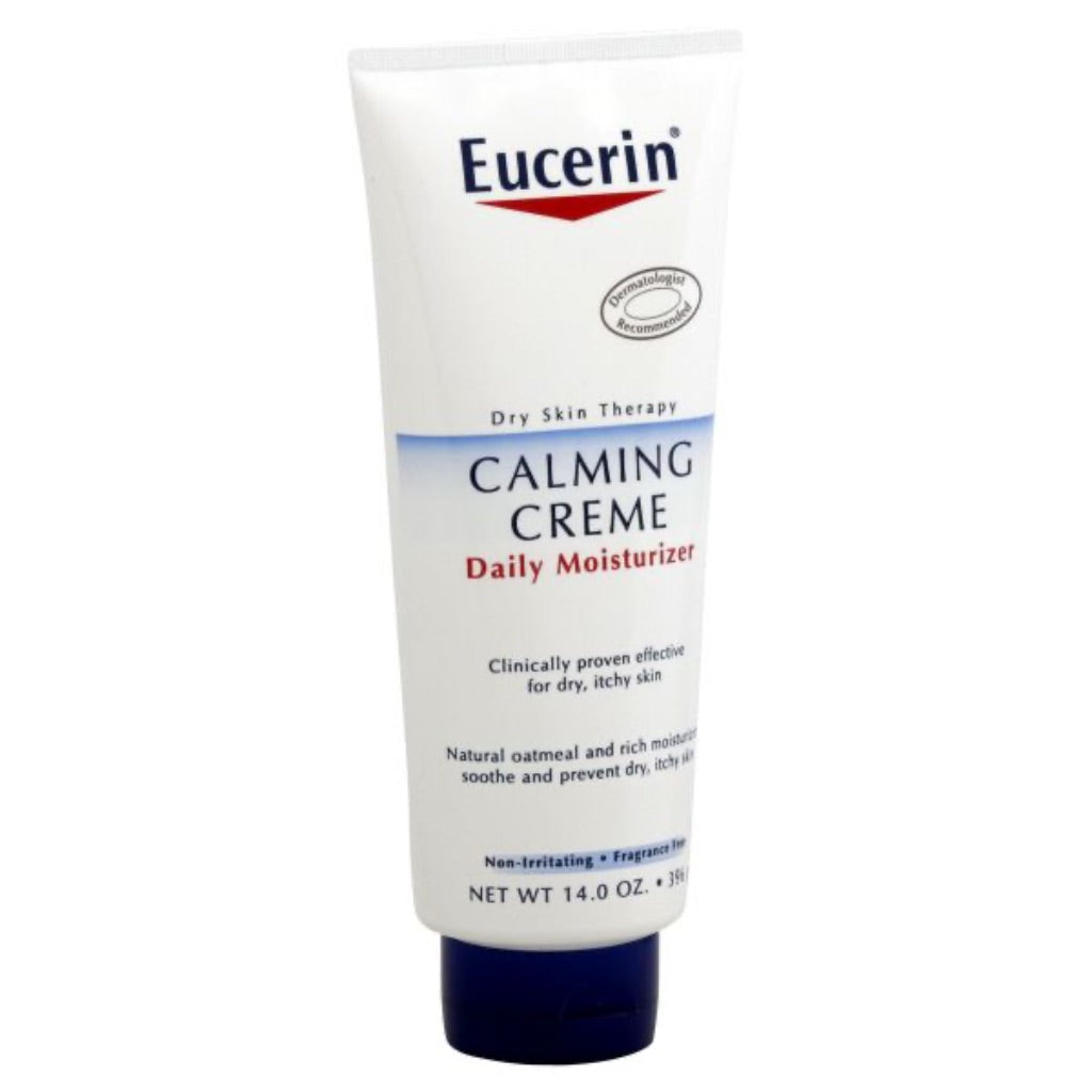 Eucerin Skin Calming Body Cream for Dry  Itchy Skin with Soothing Oatmeal  Fragrance Free  14 oz