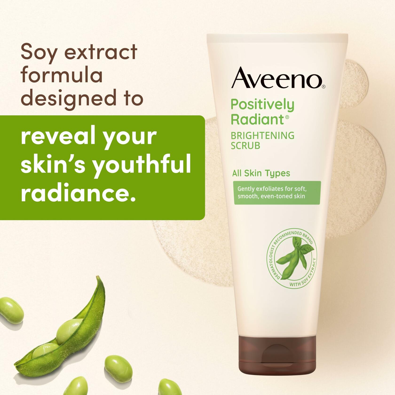 Aveeno Positively Radiant Brightening & Exfoliating Face Scrub - 7 oz