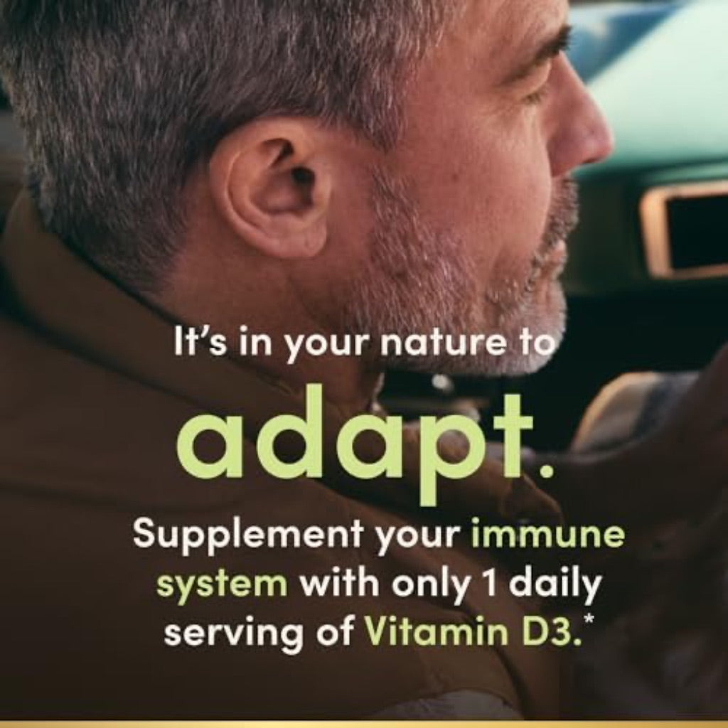 Nature's Bounty Vitamin D3 5000 IU Softgels, Rapid Release, Immune Support,  240 Ct x Pack of 3