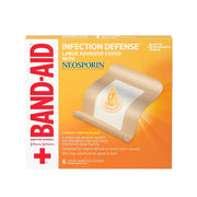 Band-Aid Brand Infection Defense Large Adhesive Cover with Neosporin - Large, 6ct
