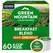 Green Mountain Coffee Roasters Decaf Breakfast Blend Keurig K-Cup Pods, 60ct