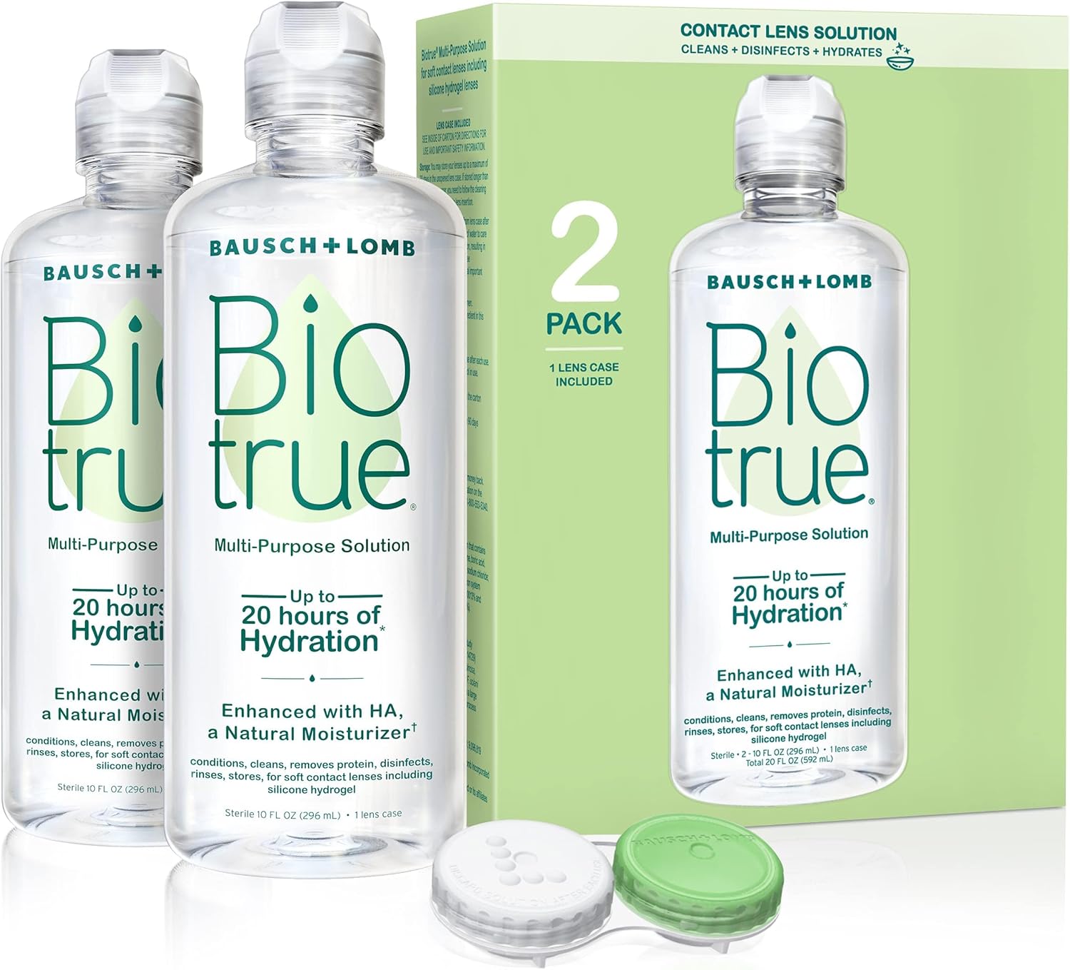 Bausch + Lomb BioTrue Contact Solution - 10 fl. oz. (2 Pack)