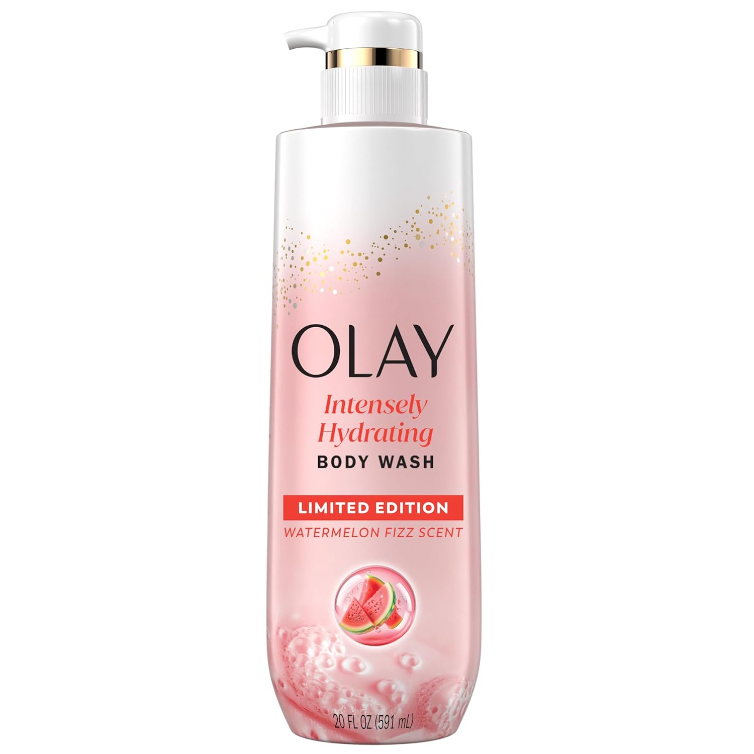 Olay Women's Intensely Hydrating Body Wash with Hyaluronic Serum Complex - Watermelon Fizz, 20 fl. oz.