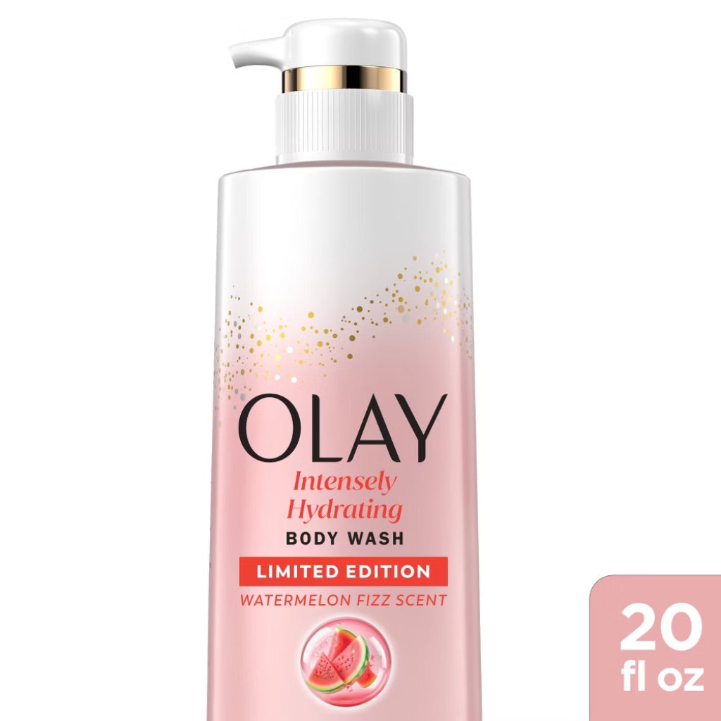 Olay Women's Intensely Hydrating Body Wash with Hyaluronic Serum Complex - Watermelon Fizz, 20 fl. oz.