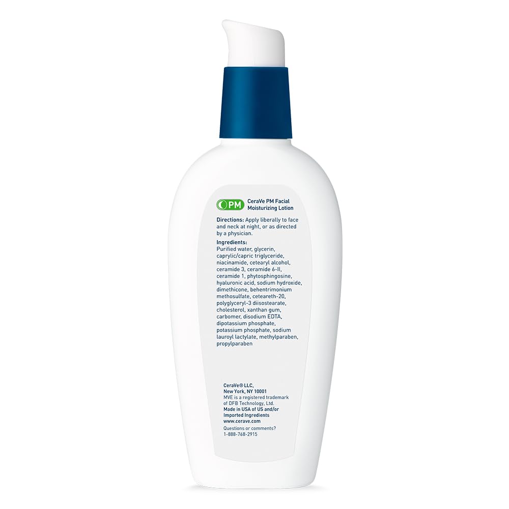 CeraVe PM Facial Moisturizing Lotion, Ultra Lightweight - 3 fl. oz.