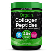 Orgain Collagen Peptide Powder for Hair Skin Nail and Joint Support - Unflavored, 16oz