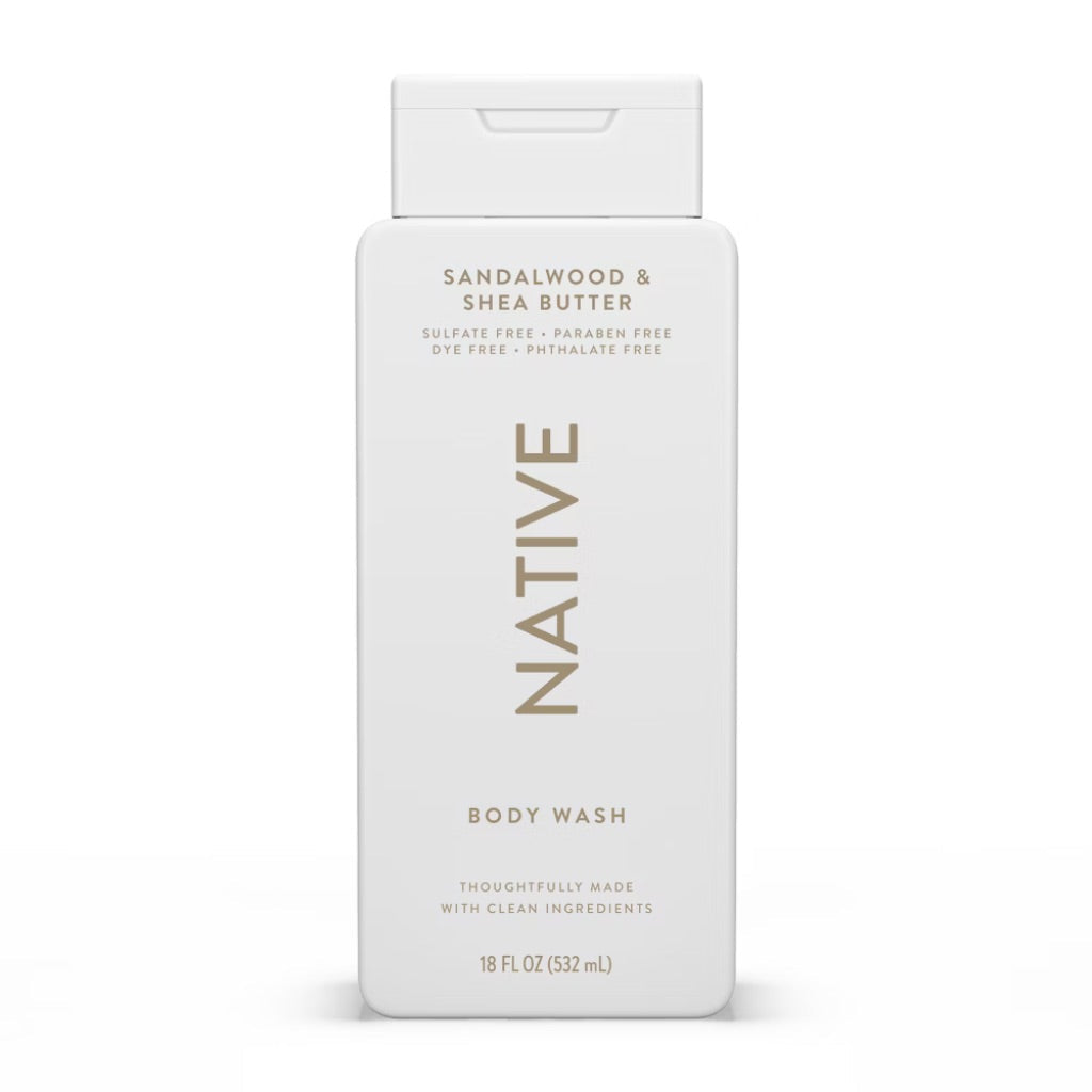 Native Body Wash - Sandalwood & Shea Butter, 18 fl. oz.