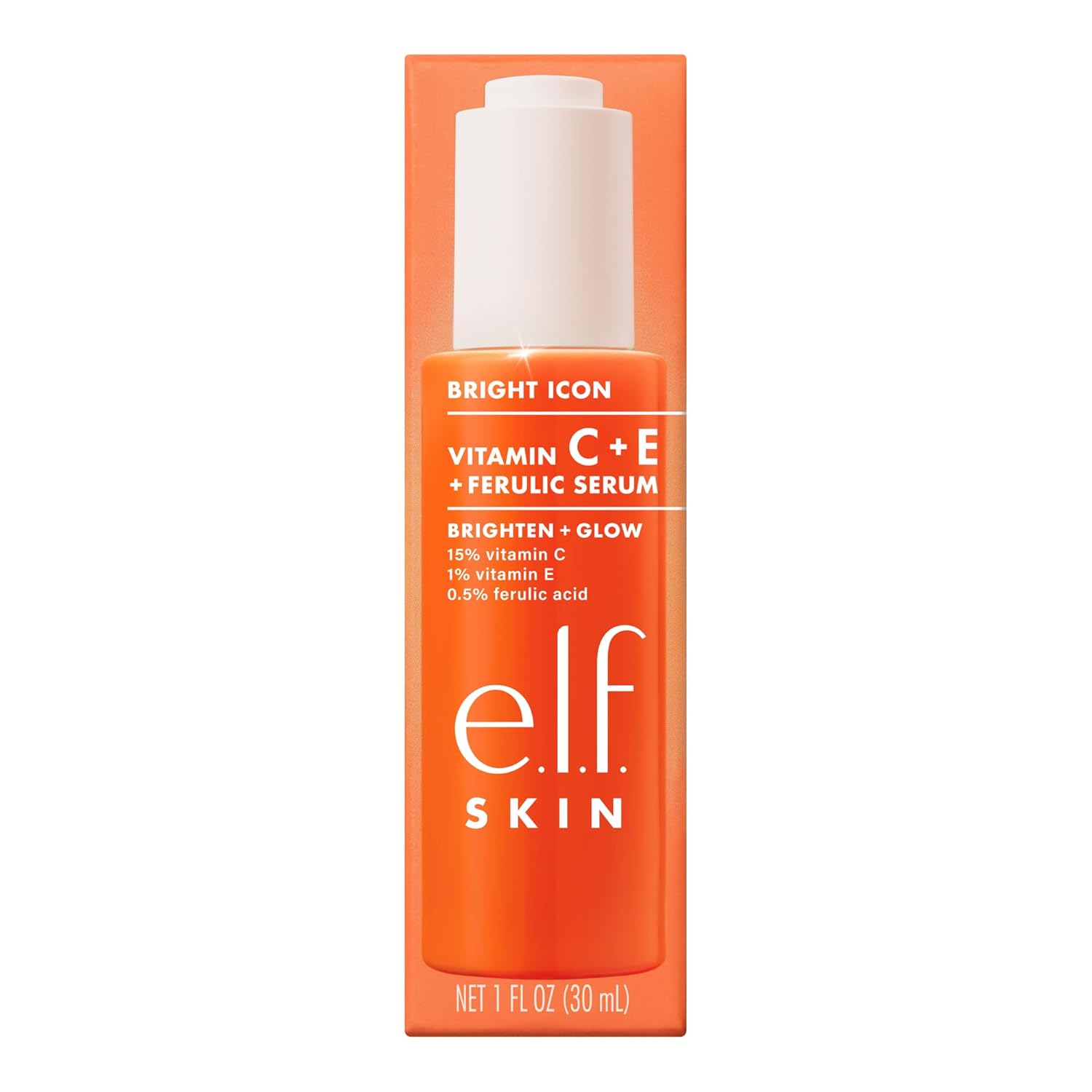 e.l.f. Skin Bright Icon Vitamin C + E + Ferulic Face Serum - 1 fl. oz.