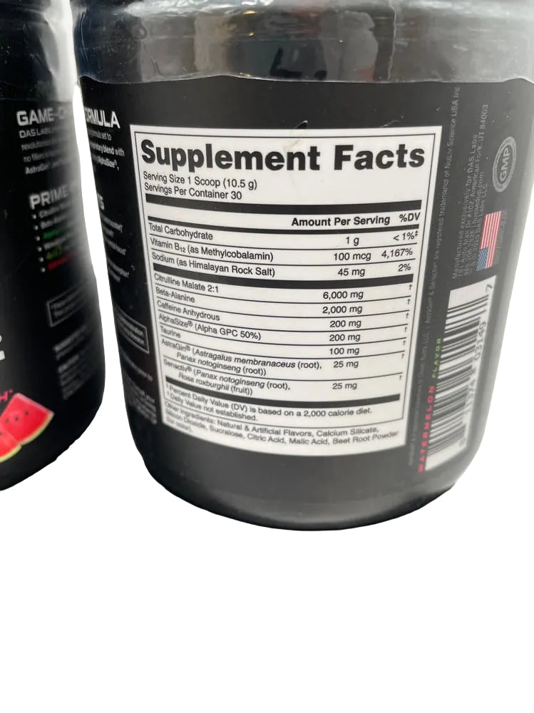 Bucked Up Pre Workout Powder, 30svgs - Watermelon, 2 Pack